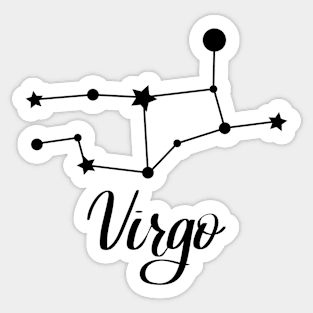 Virgo Zodiac Constellation Sticker